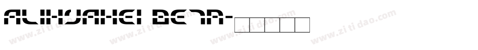 AliHYAhei Beta字体转换